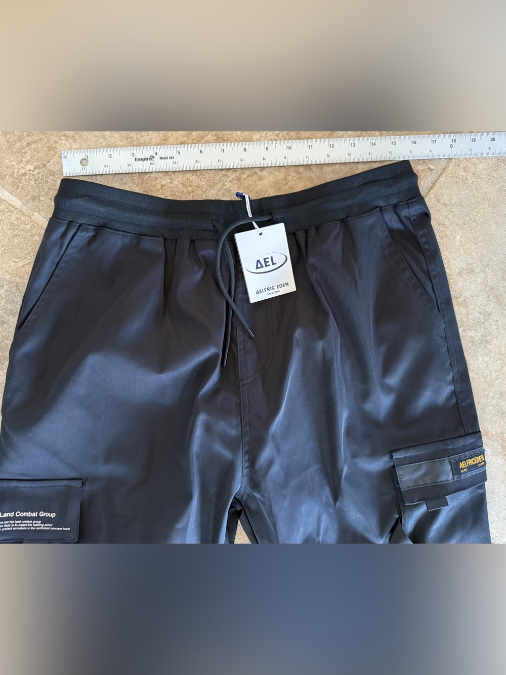 Aelfric Eden Black Tactical Cargo Joggers NWT – Men’s XL - Picture 5 of 14